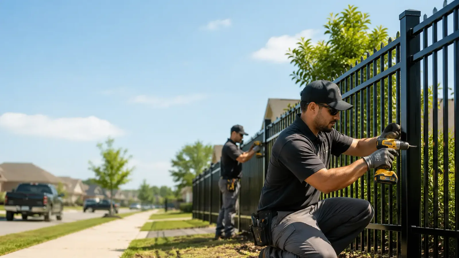 Metal Fence Installation in Westborough, MA